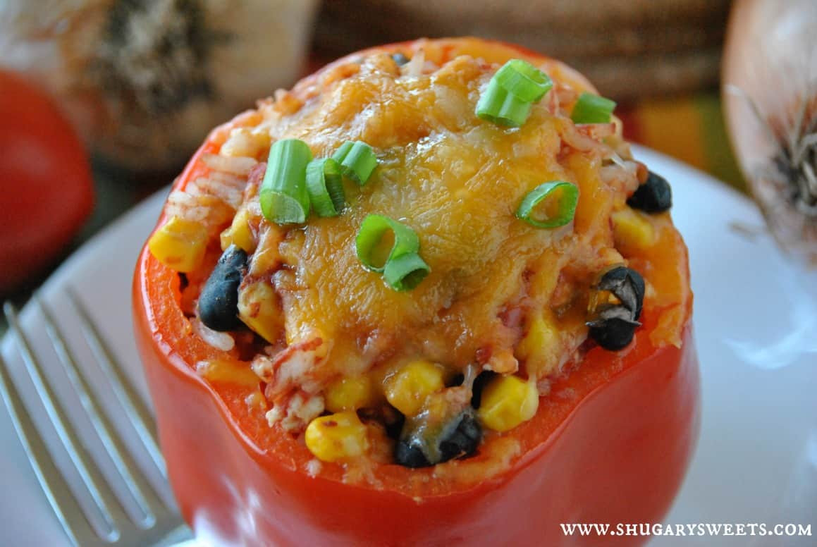 Healthy Stuffed Peppers With Ground Turkey
 Santa Fe Stuffed Peppers Shugary Sweets