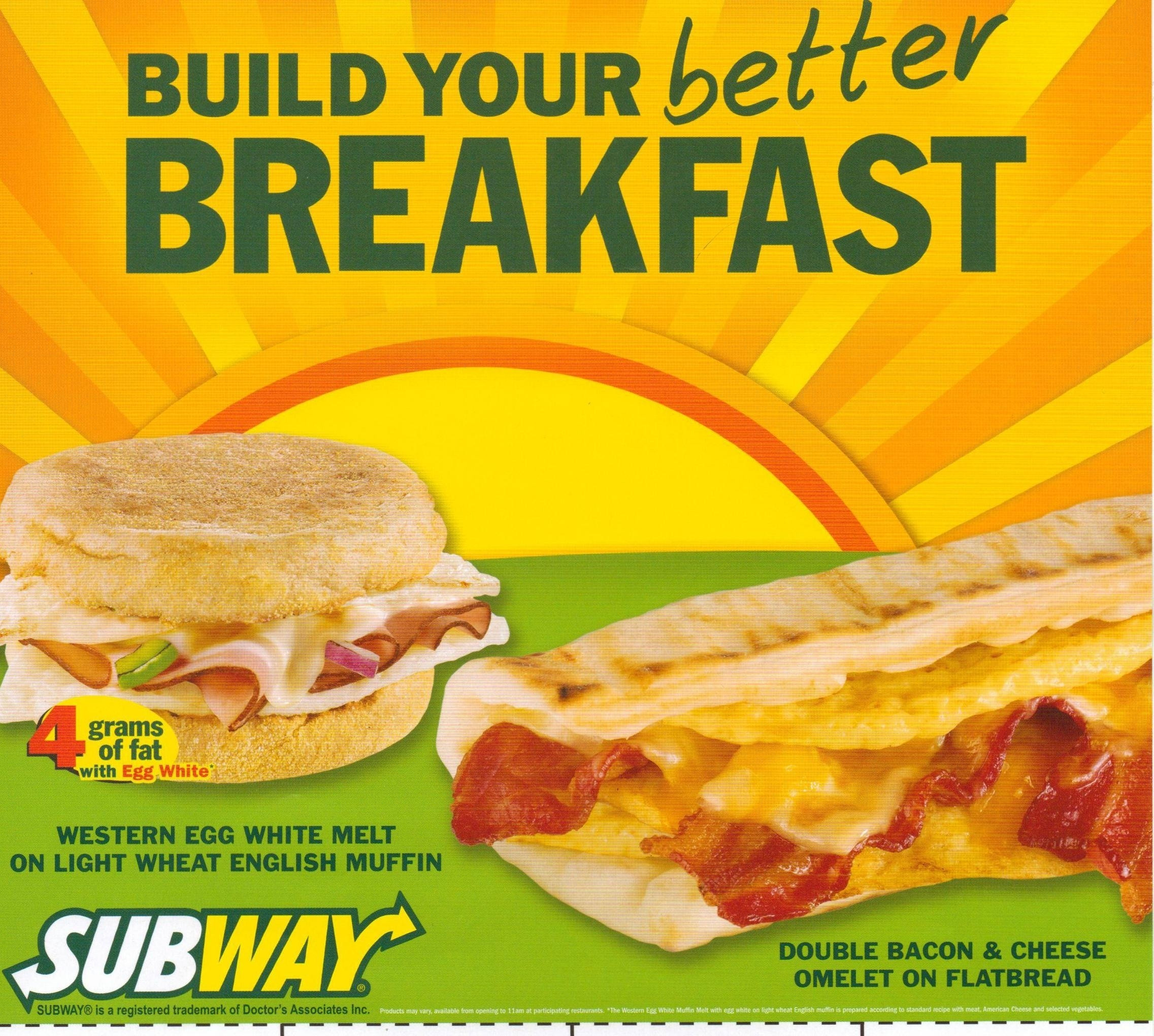 Healthy Subway Breakfast
 11 Reasons Why Subway Is And Will Always Be Jimmy John s