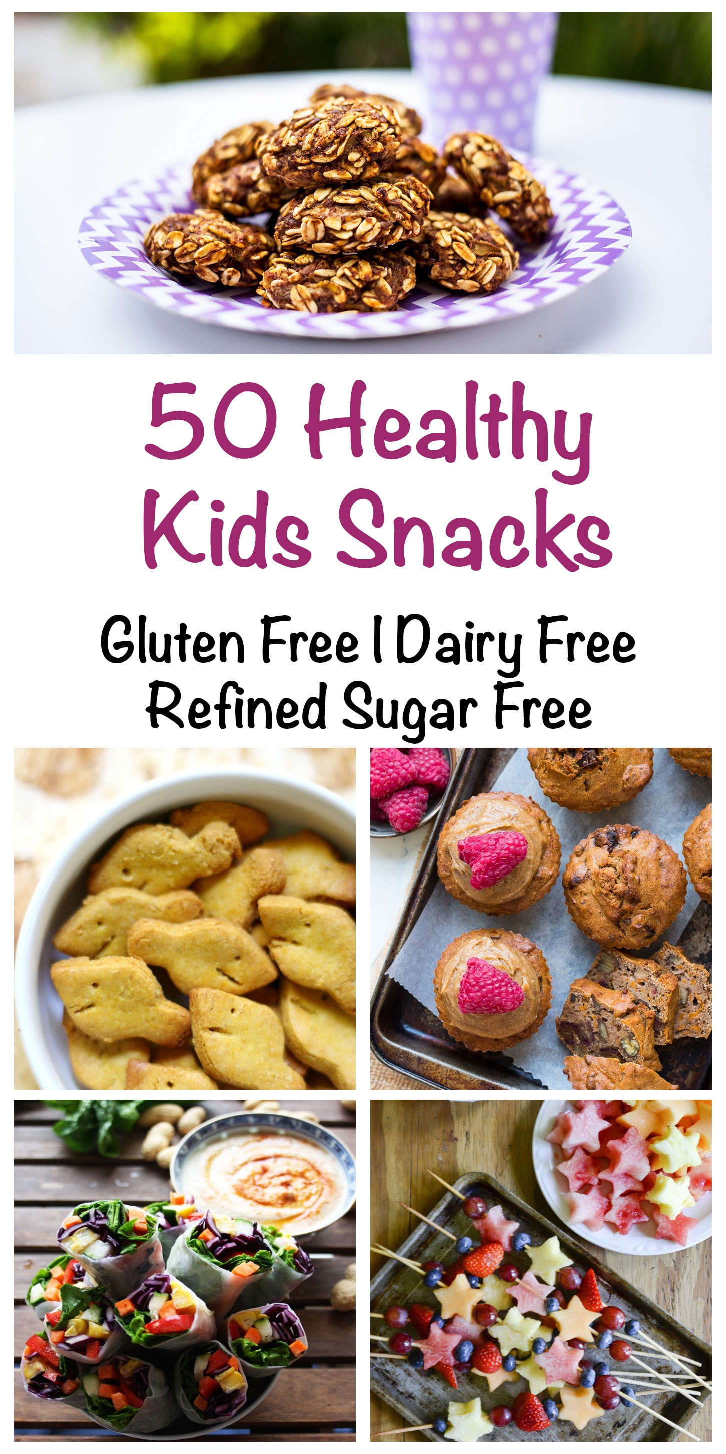 Healthy Sugar Free Snacks
 50 Healthy Snacks for Kids Gluten Free Dairy Free