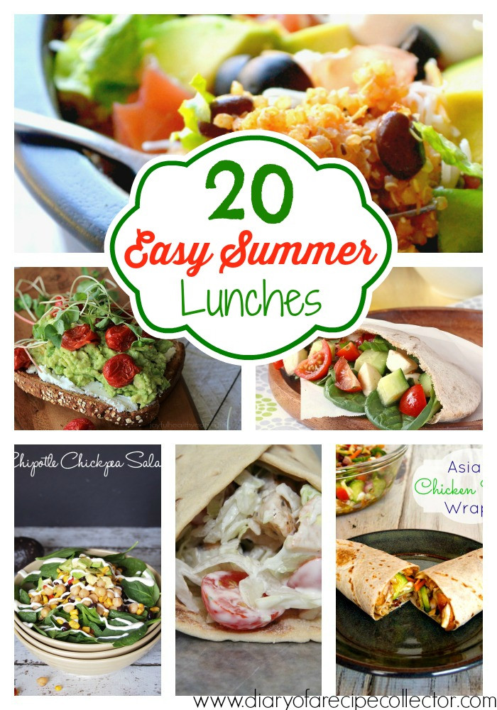 Healthy Summer Lunches
 Easy Summer Lunch Ideas Diary of A Recipe Collector