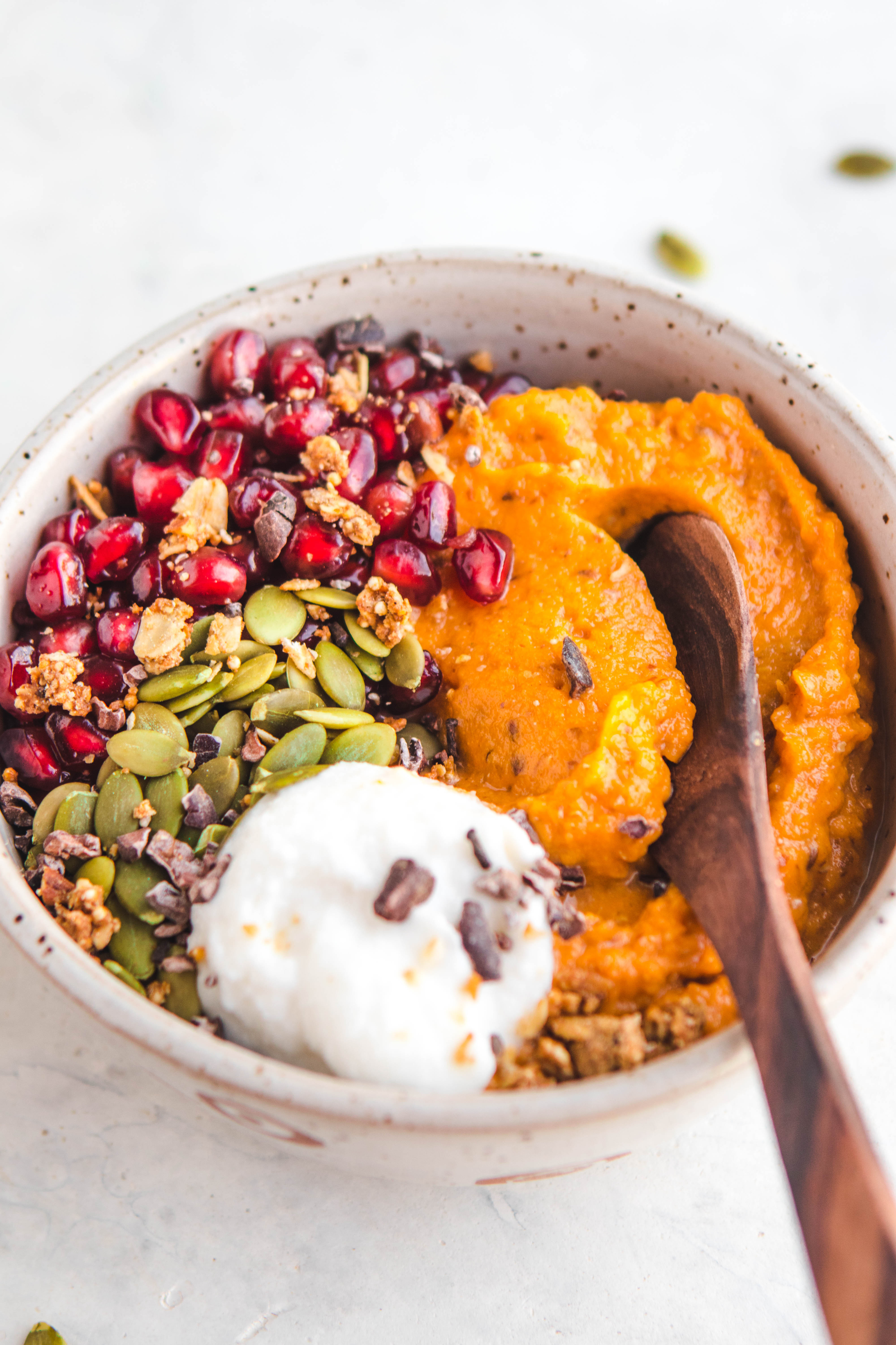 Healthy Sweet Breakfast
 Fluffy Sweet Potato Breakfast Bowls Vegan & Grain Free