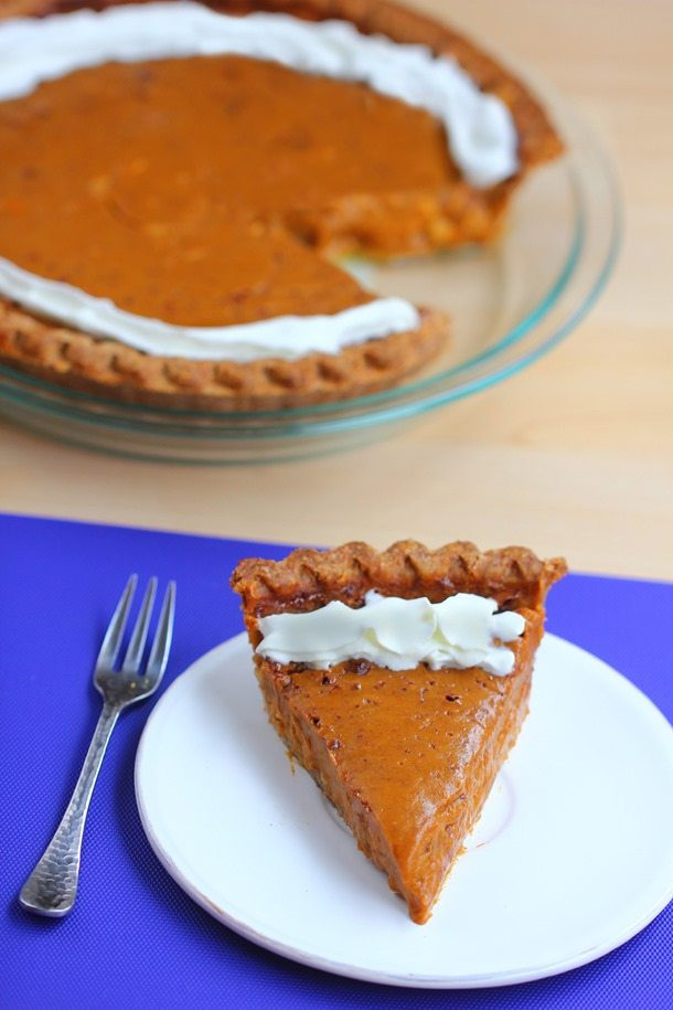 Healthy Sweet Potato Pie
 Healthy Sweet Potato Pie with homemade pie crust