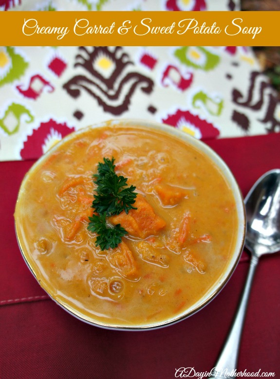 Healthy Sweet Potato Soup
 Healthy Eating with Creamy Carrot & Sweet Potato Soup