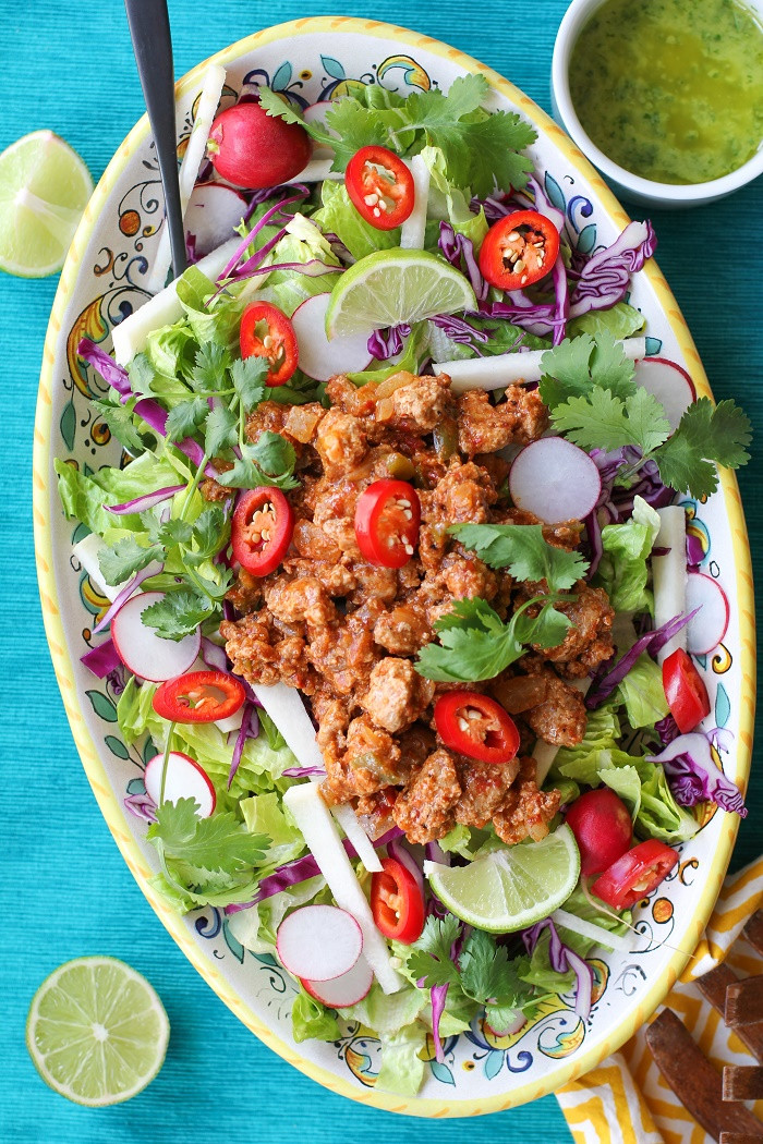 Healthy Taco Salad With Ground Turkey
 Crunchy Taco Salad with Spiced Ground Turkey The Roasted