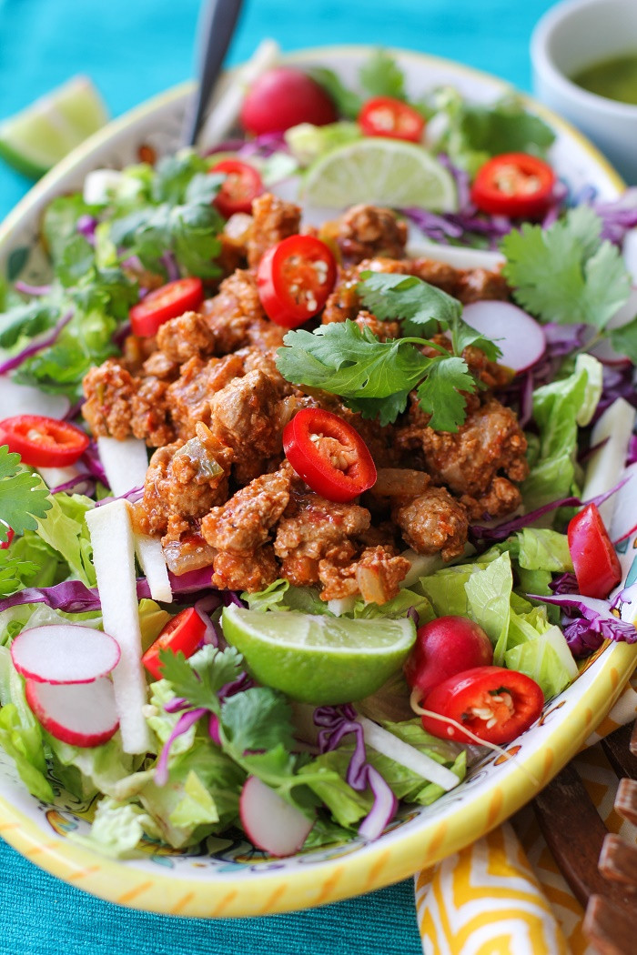 Healthy Taco Salad With Ground Turkey
 Crunchy Taco Salad with Spiced Ground Turkey The Roasted