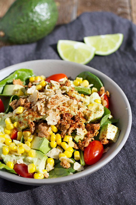 Healthy Taco Salad With Ground Turkey
 Chili Lime Ground Turkey Taco Salad Jar Lemons