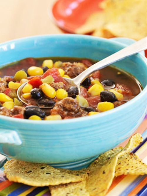 Healthy Taco Soup With Ground Beef
 19 best images about Yum Soups on Pinterest