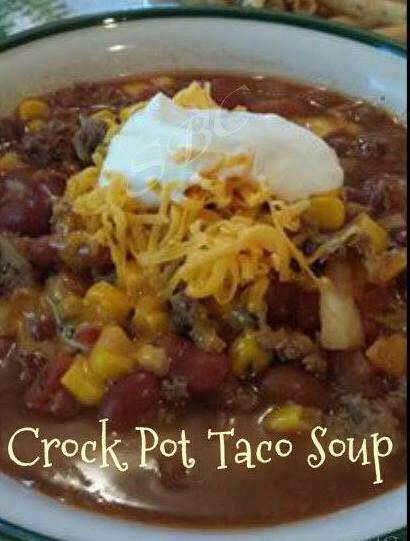 Healthy Taco Soup With Ground Beef
 Crock Pot Taco Soup