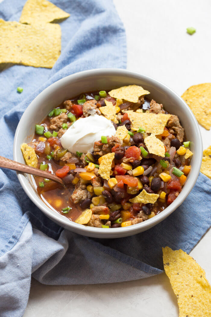 Healthy Taco Soup With Ground Beef
 how many calories in taco soup with ground beef