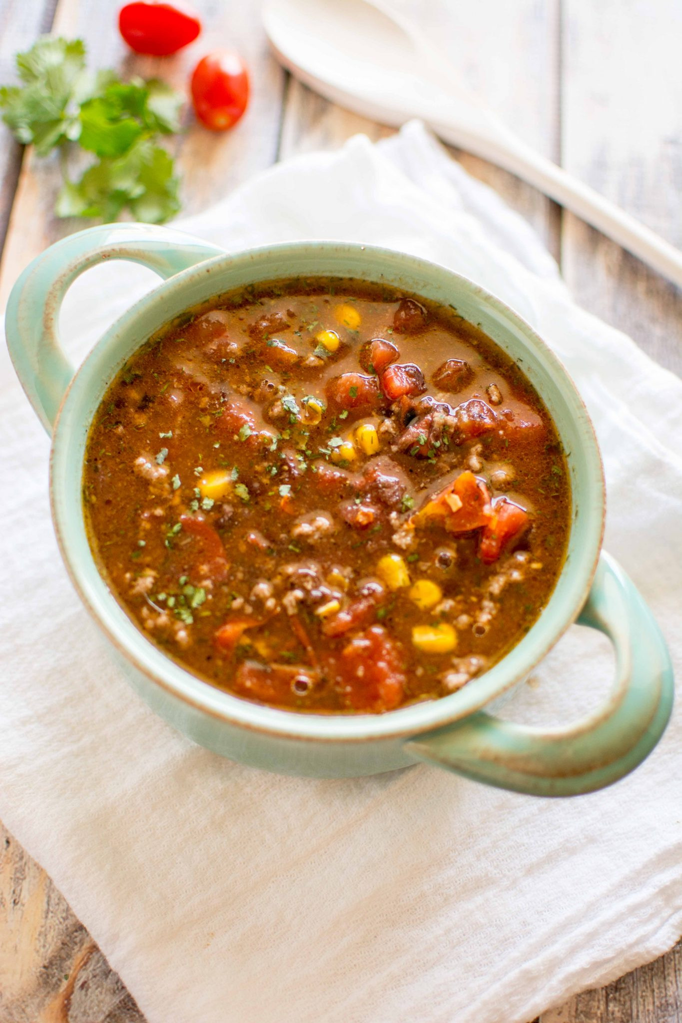Healthy Taco Soup With Ground Beef
 16 Back to School Slow Cooker Recipes for Easy Dinners