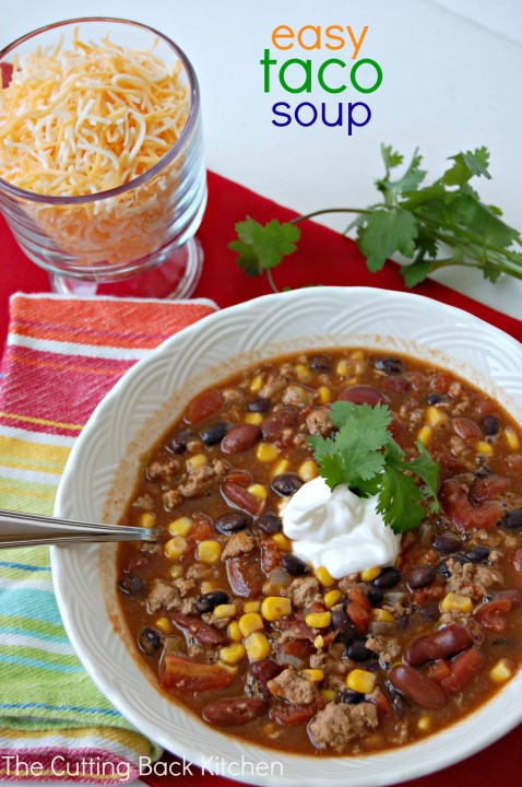 Healthy Taco Soup With Ground Beef
 Easy Taco Soup