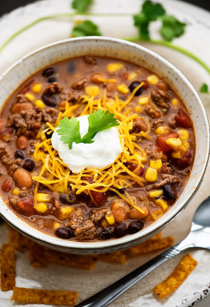 Healthy Taco Soup With Ground Beef
 how many calories in taco soup with ground beef