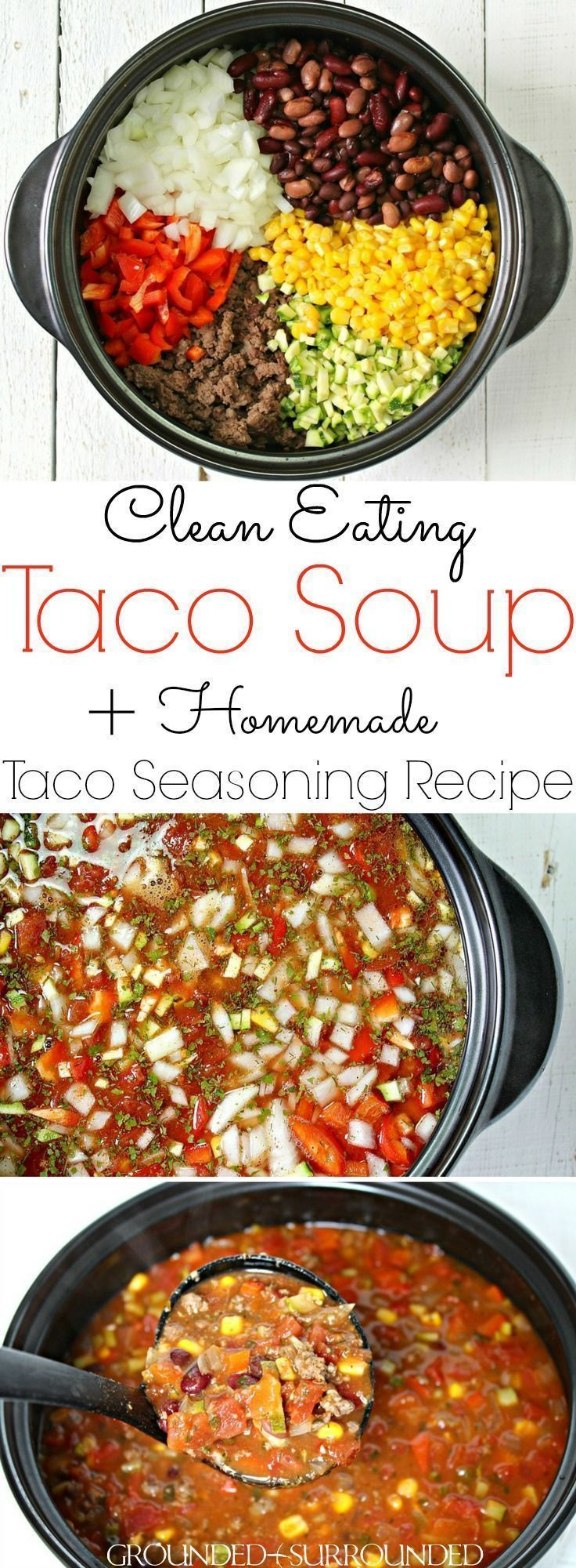 Healthy Taco Soup With Ground Beef
 Taco Soup Opskrift