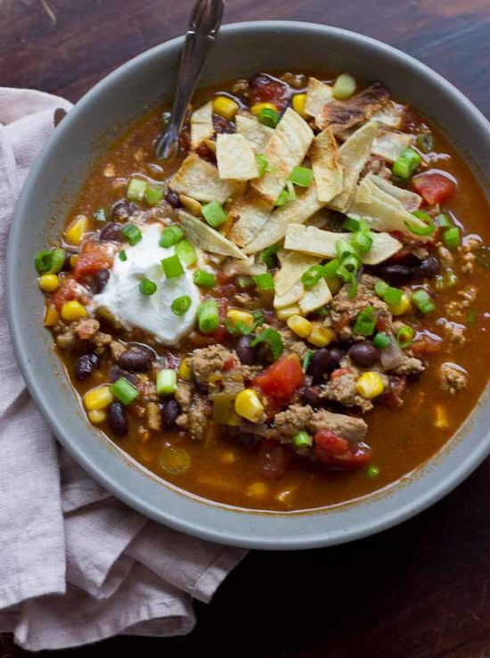 Healthy Taco Soup With Ground Beef
 Turkey Taco Soup Quick and Easy Dinner