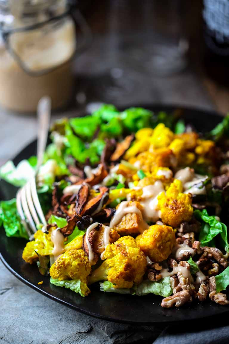 Healthy Tempeh Recipes
 turmeric roasted cauliflower and tempeh power salad vegan