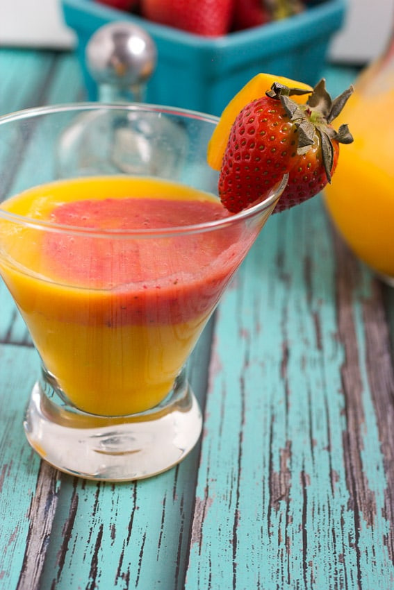 Healthy Tequila Drinks
 Strawberry Mango Tequila Sunrise