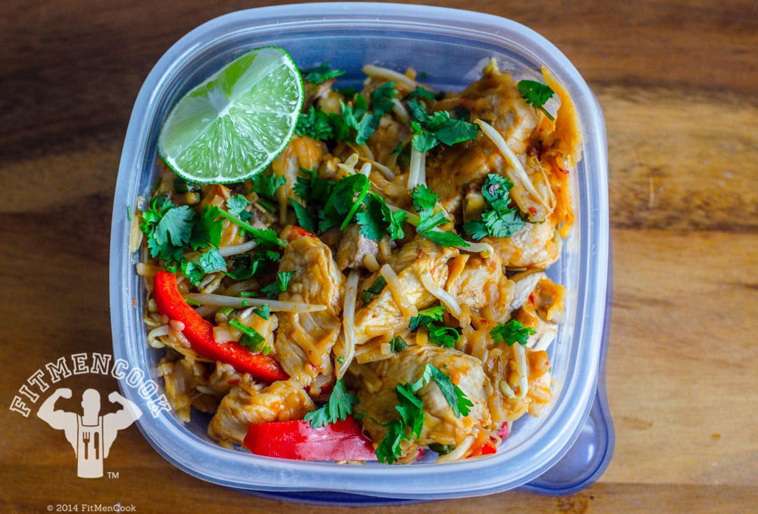 Healthy Thai Chicken Recipes
 Healthy Chicken Pad Thai Meal Prep