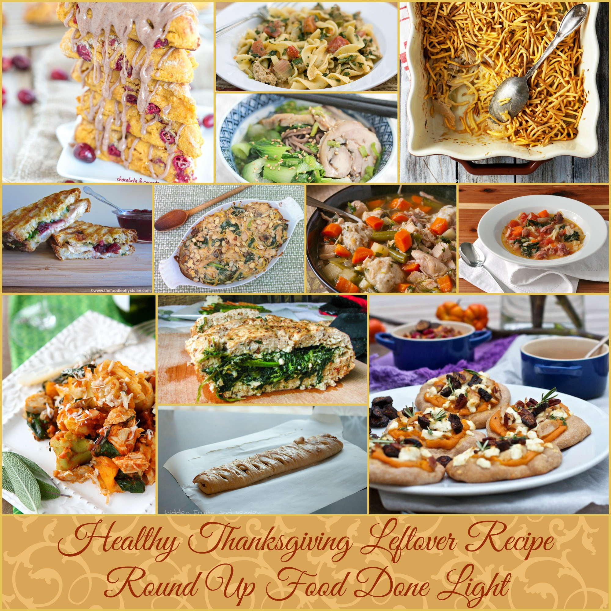 Healthy Thanksgiving Food
 Healthy Thanksgiving Leftover Recipe Round Up