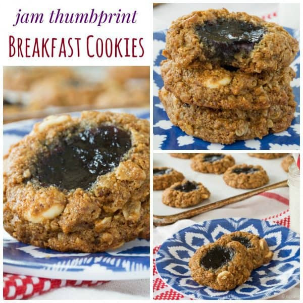 Healthy Thumbprint Cookies
 healthy oatmeal thumbprint cookies