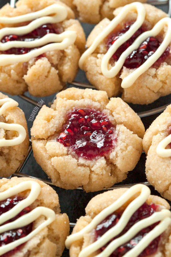 Healthy Thumbprint Cookies
 Soft and Chewy Raspberry Thumbprint Cookies gluten free