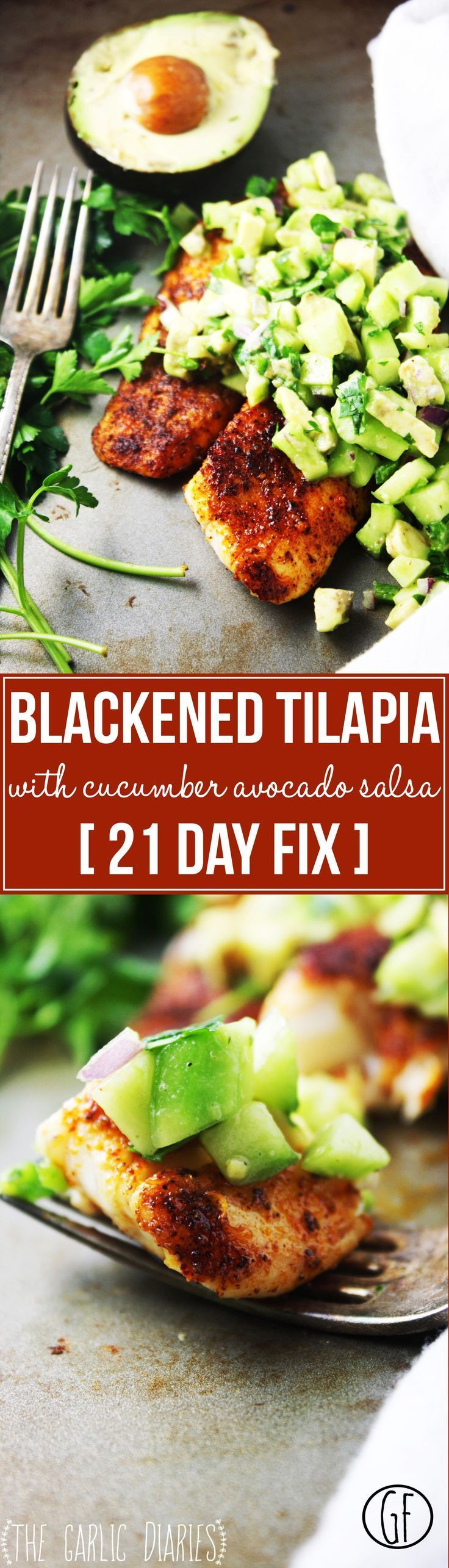 Healthy Tilapia Recipes For Weight Loss
 Blackened Tilapia with Cucumber Avocado Salsa [21 Day Fix