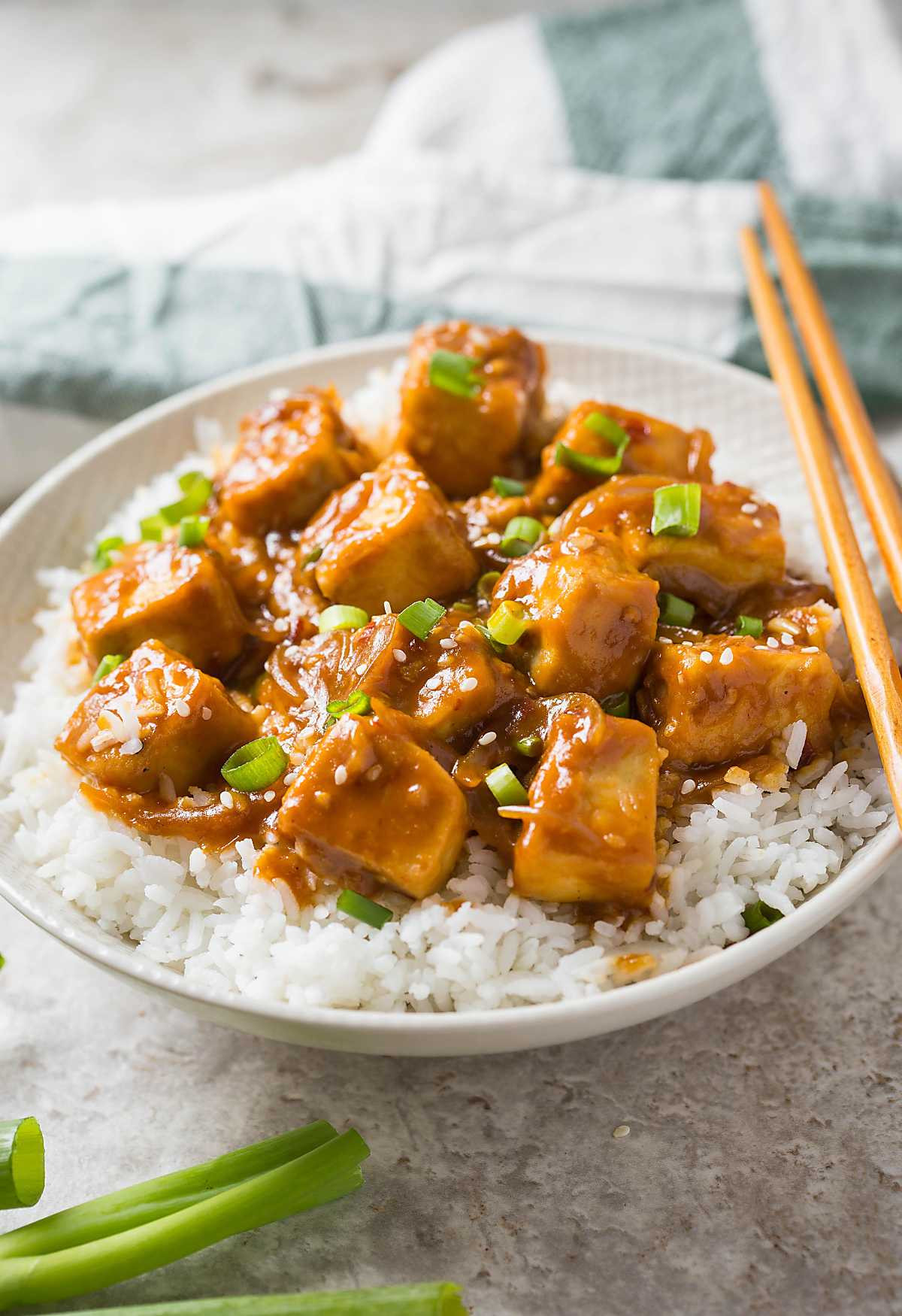 Healthy Tofu Recipes
 30 min Healthy Asian chili garlic tofu stir fry e Pan