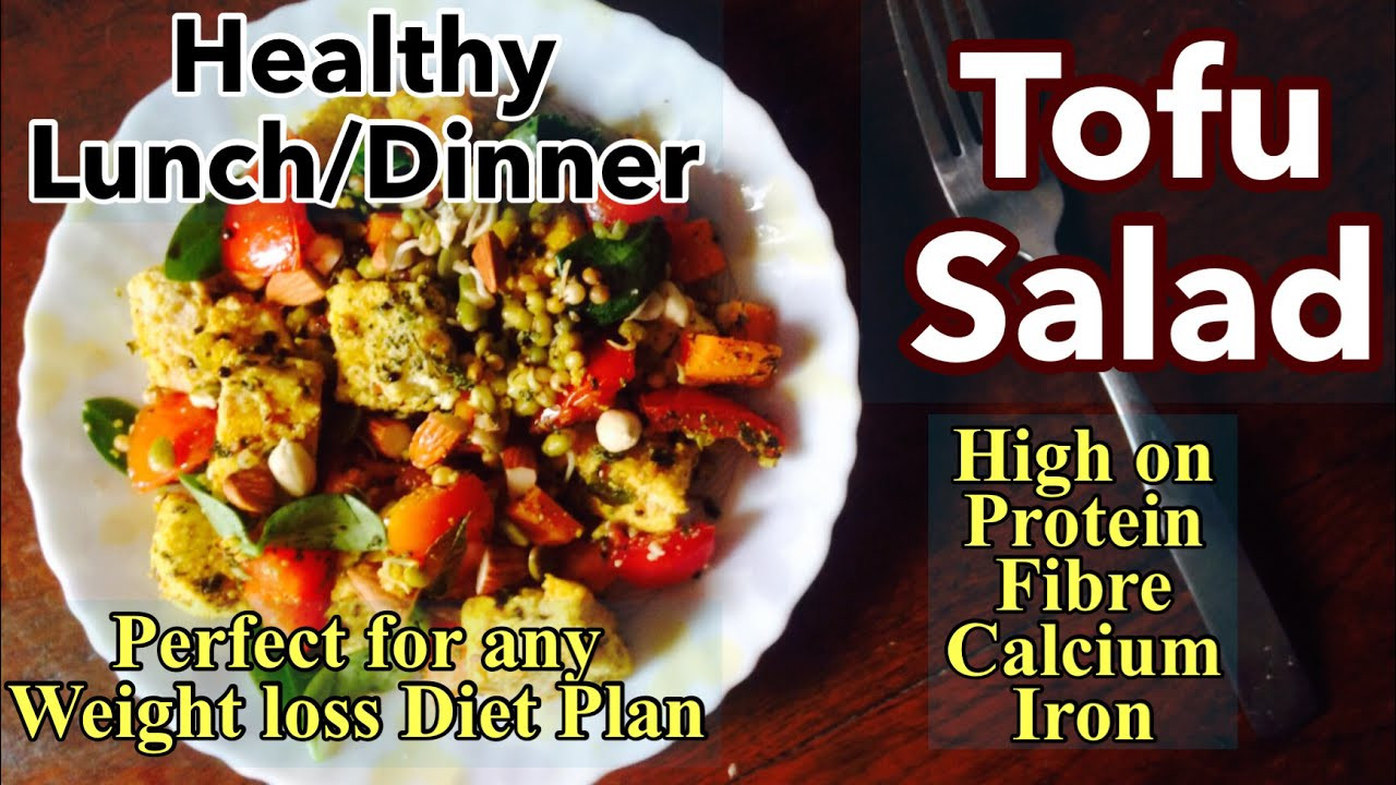 Healthy Tofu Recipes For Weight Loss
 tofu salad recipe how to make healthy tofu ve able salad