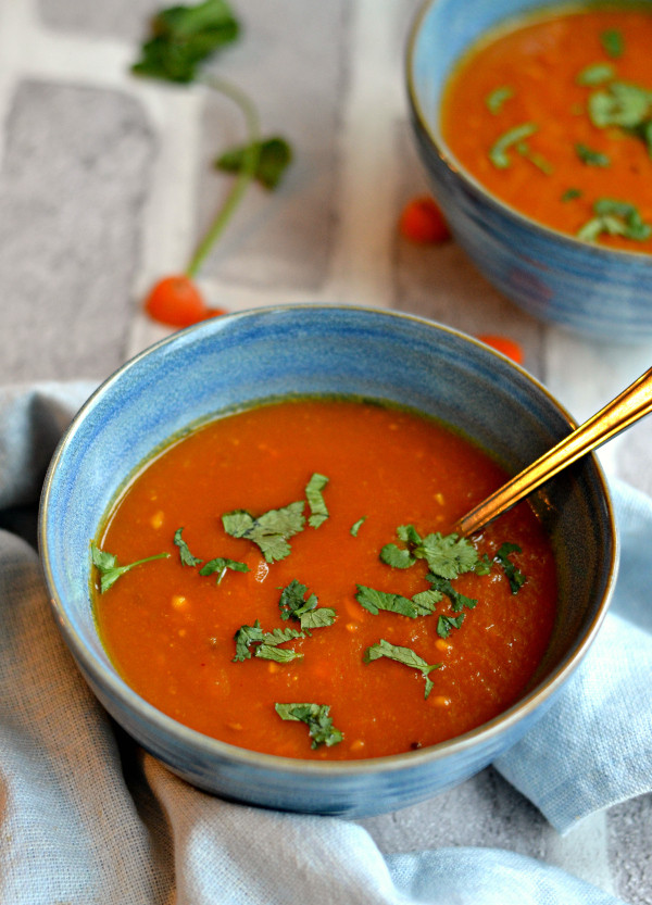 Healthy Tomato Soup Recipe
 Vegan carrot tomato soup with tamarind