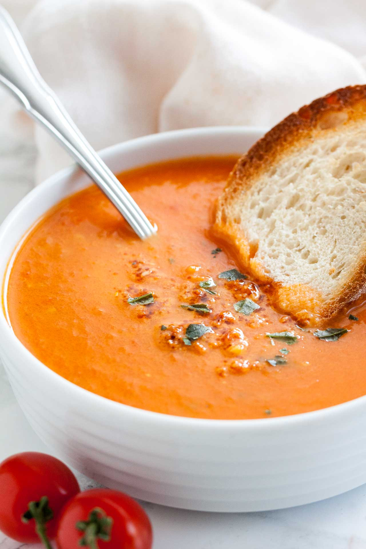 Healthy tomato soup Recipe the 20 Best Ideas for Creamy Roasted tomato soup with Basil