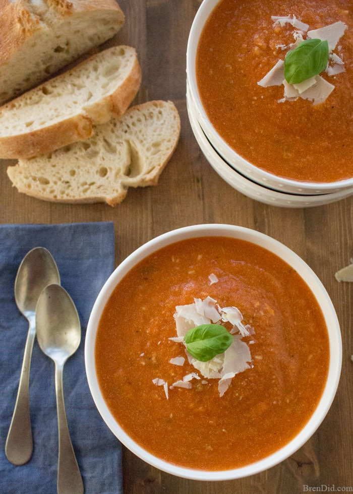 Healthy Tomato Soup Recipe
 Healthy Slow Cooker Tomato Basil Parmesan Soup Recipe