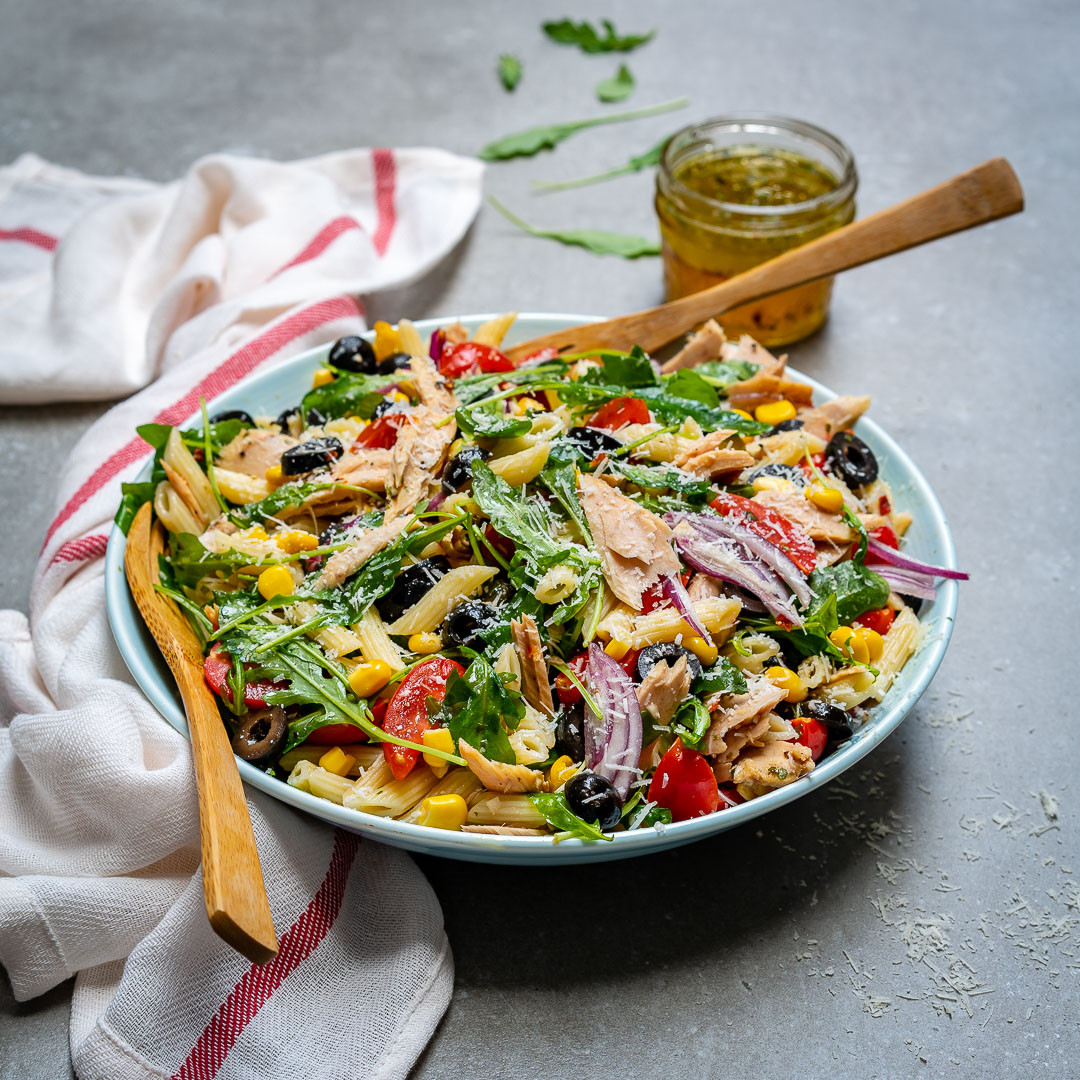 Healthy Tuna Pasta Salad
 Healthy Tuna Pasta Salad Recipe With Corn Capers and