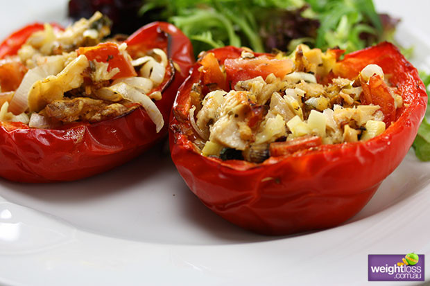 Healthy Tuna Recipes Weight Loss
 Stuffed Capsicum with Tuna