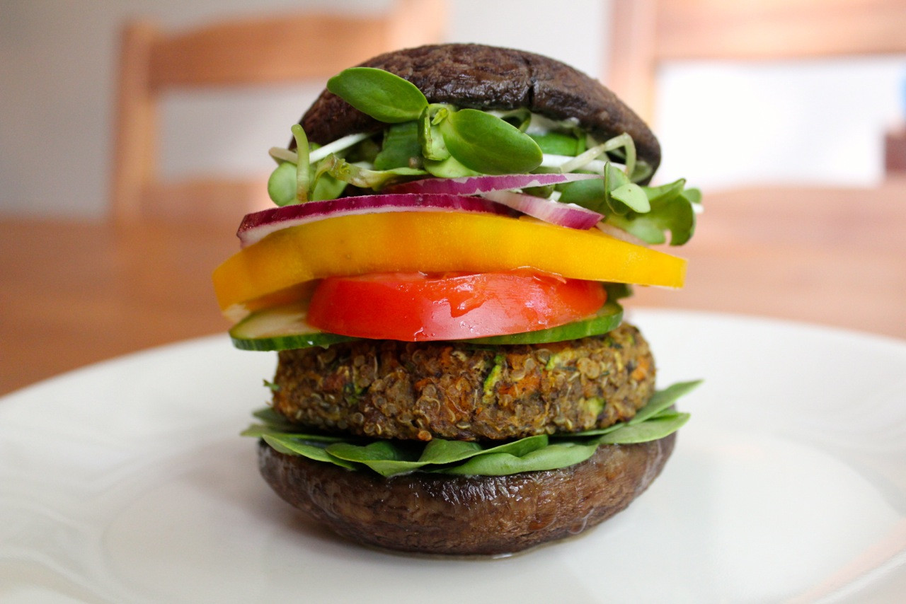 Healthy Turkey Burgers Without Bread
 Healthy Quinoa Burgers with Portobello Mushroom Buns