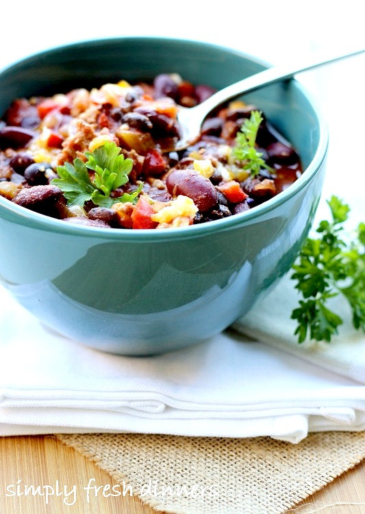 Healthy Turkey Chili
 Healthy Turkey Chili simply fresh dinners