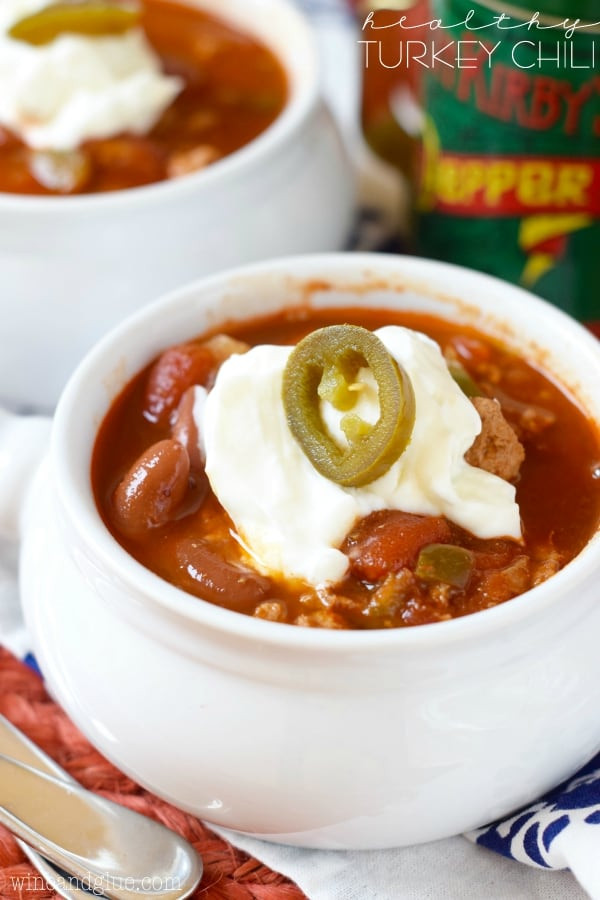 Healthy Turkey Chili
 Creamy Chicken Mushroom and Wild Rice Soup Wine & Glue