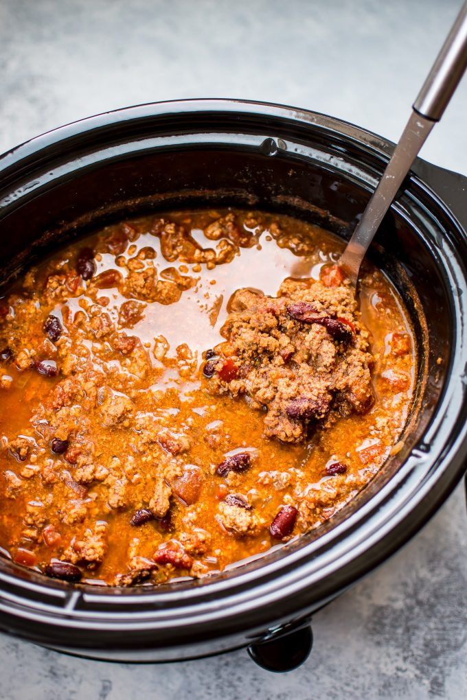 Healthy Turkey Chili Crockpot
 Crockpot Turkey Chili • Salt & Lavender