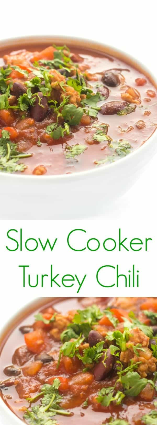 Healthy Turkey Chili Recipe Slow Cooker
 Crock Pot Slow Cooker Turkey Chili The Lemon Bowl