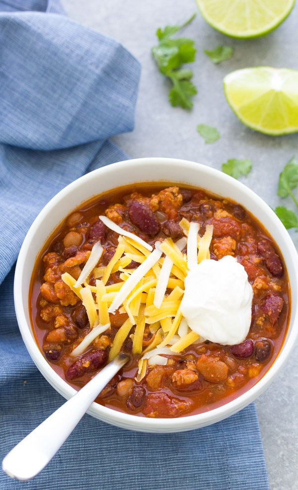 Healthy Turkey Chili Recipe Slow Cooker
 Healthy Turkey Chili Recipe Stove Top Slow Cooker or