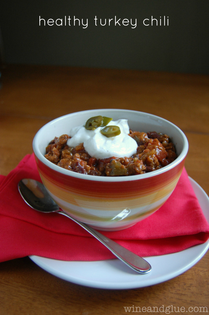 Healthy Turkey Chili
 Creamy Chicken Mushroom and Wild Rice Soup Wine & Glue