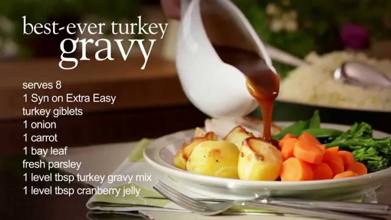 Healthy Turkey Gravy
 Slimming World USA healthy Thanksgiving turkey and gravy