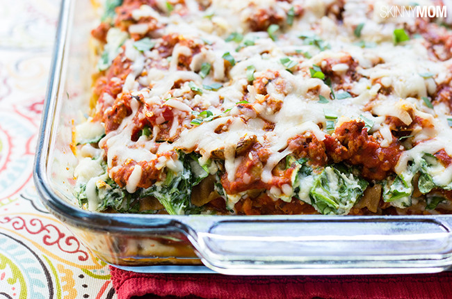 Healthy Turkey Lasagna
 Recipe Lean Turkey and Spinach Lasagna