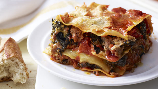 Healthy Turkey Lasagna
 Slow Cooker Turkey and Spinach Lasagna