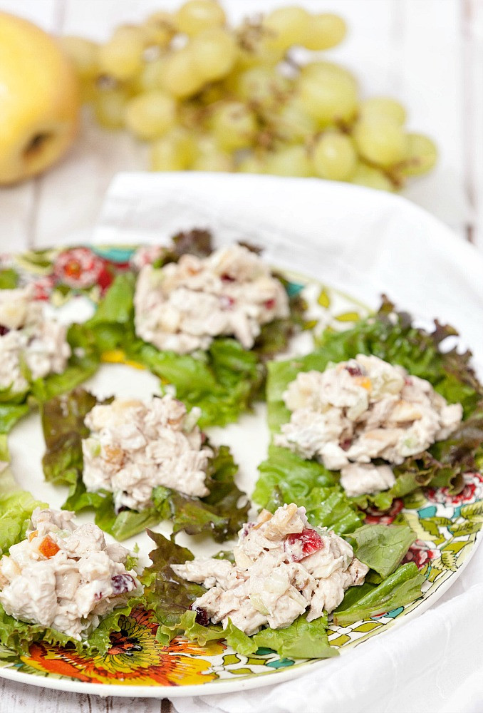 Healthy Turkey Salad Recipe
 Healthy Turkey Salad with Grapes Apples & Walnuts