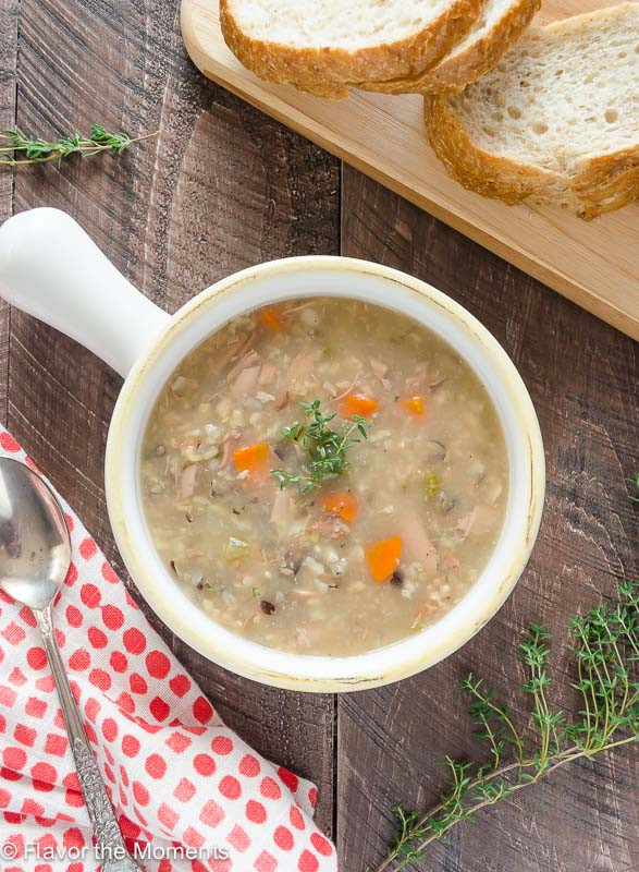 Healthy Turkey Soup
 healthy turkey wild rice soup