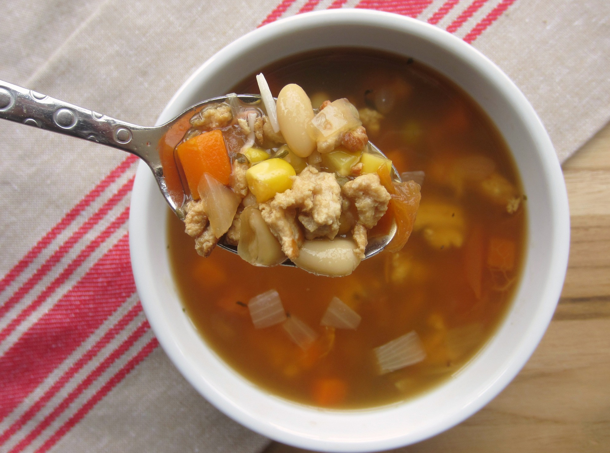 Healthy Turkey Soup
 Lean Turkey Ve able Soup