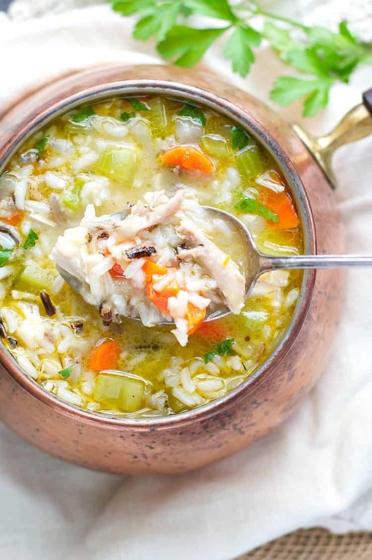 Healthy Turkey Soup
 healthy turkey wild rice soup