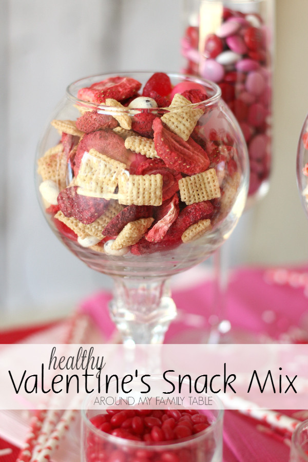 Healthy Valentine Snacks
 Healthy Valentine s Snack Mix Around My Family Table