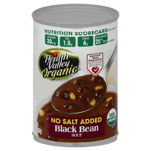 Healthy Valley Soups
 Health Valley Organic Soup Black Bean No Soduium 15 Fl