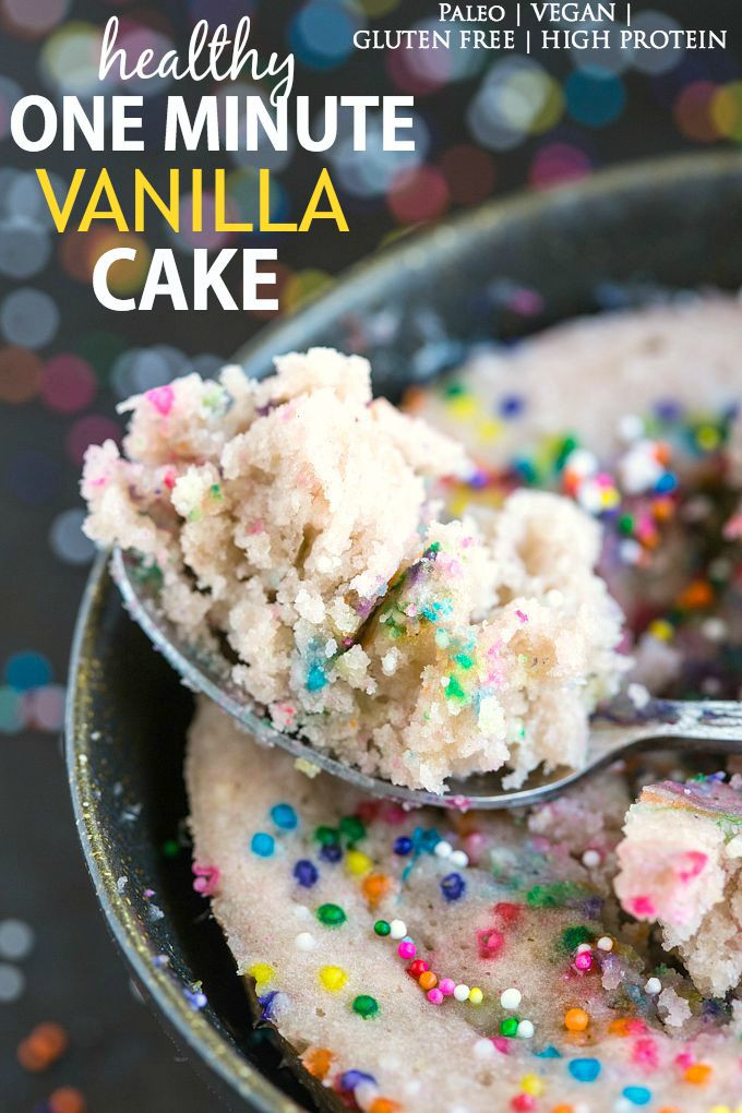 Healthy Vanilla Cake Recipe
 Healthy 1 Minute Vanilla Cake