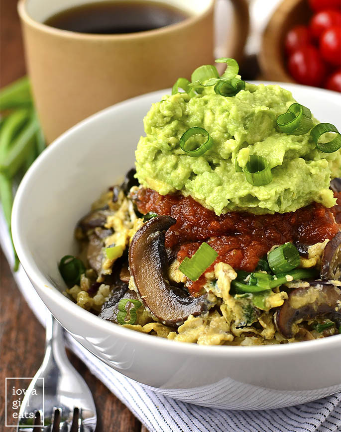 Healthy Veg Breakfast
 Very Veggie Cauliflower Hash Brown Breakfast Bowl 5